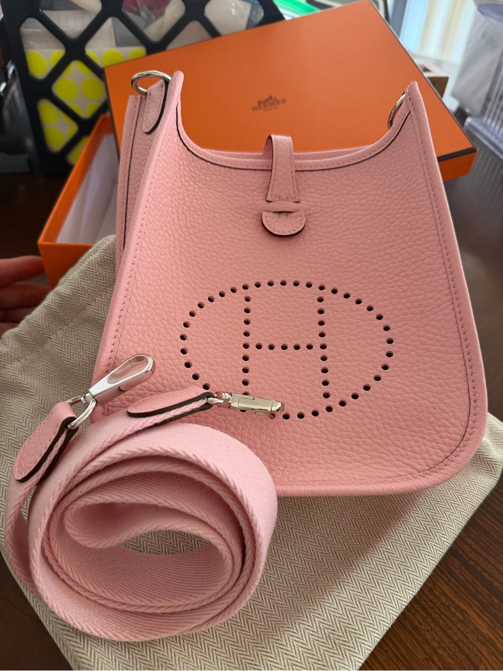 VERY RARE AND SEASONAL HERMES EVELYNE TPM ( Make an offer🙌) - Picture 7 of 10